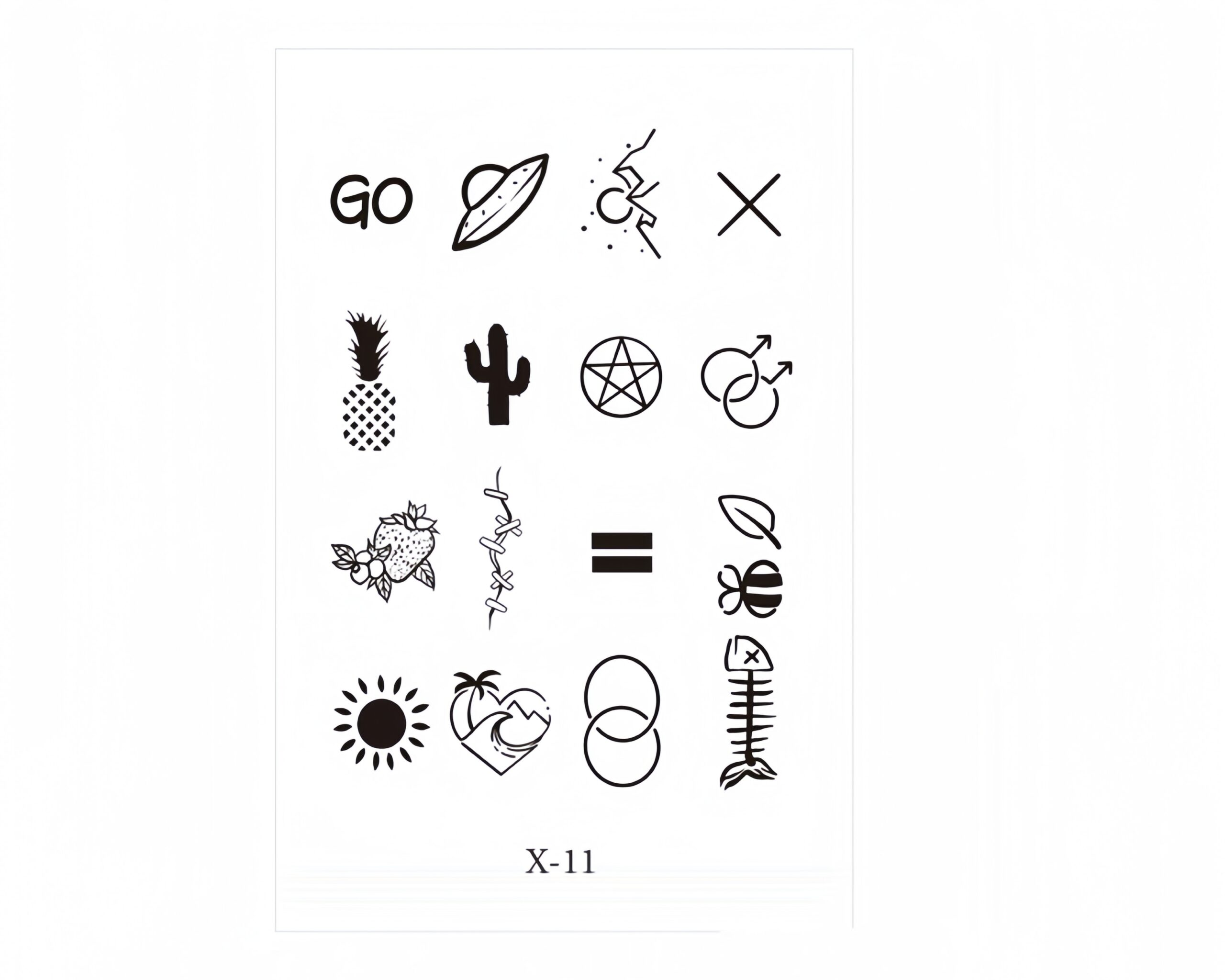 Small symbols tattoo signs with special meanings 11