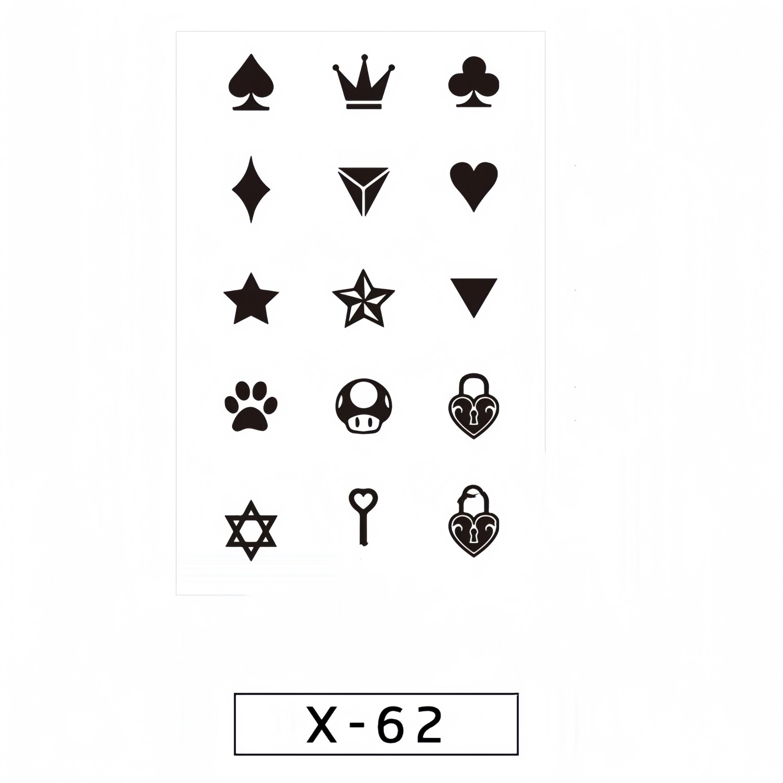 Small symbols tattoo signs with special meanings 62