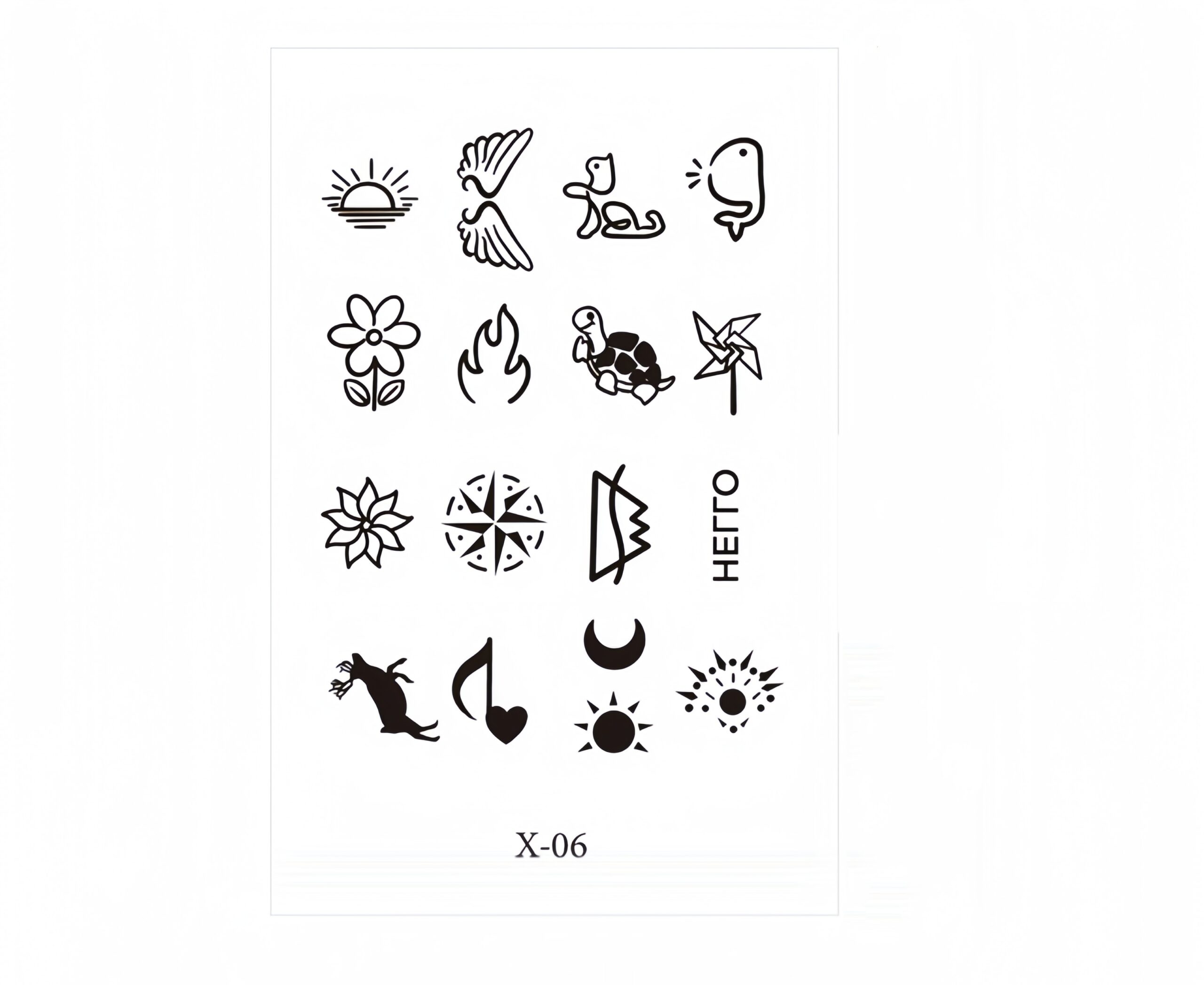 Small symbols tattoo signs with special meanings 6